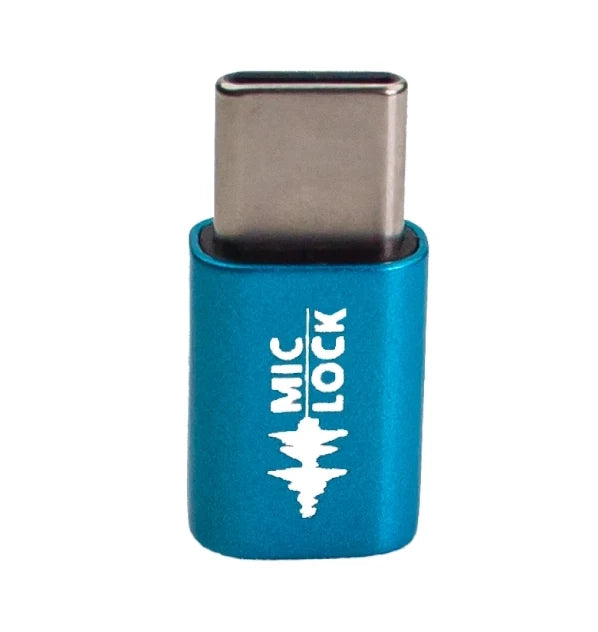 Mic-Lock USB-C Mini Single Ended Microphone Blocker (Blue)